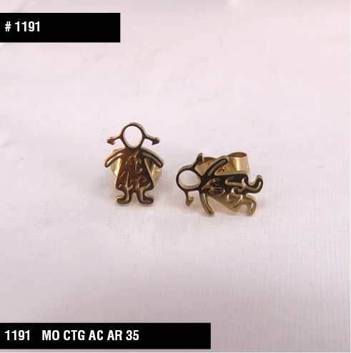 1191 NIÑAS ARETES