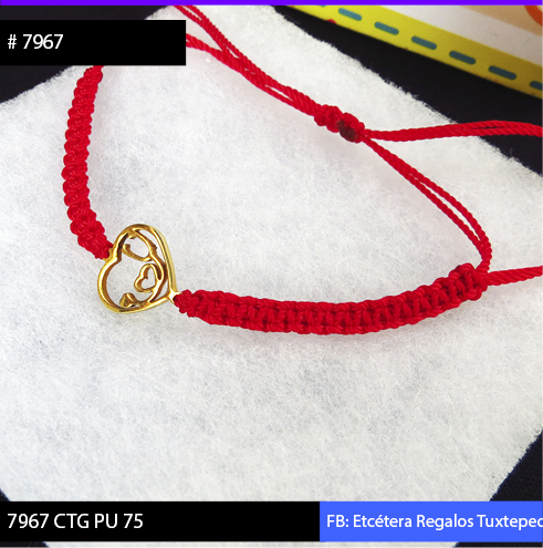 7967 PULSERA ESTETO ROJA