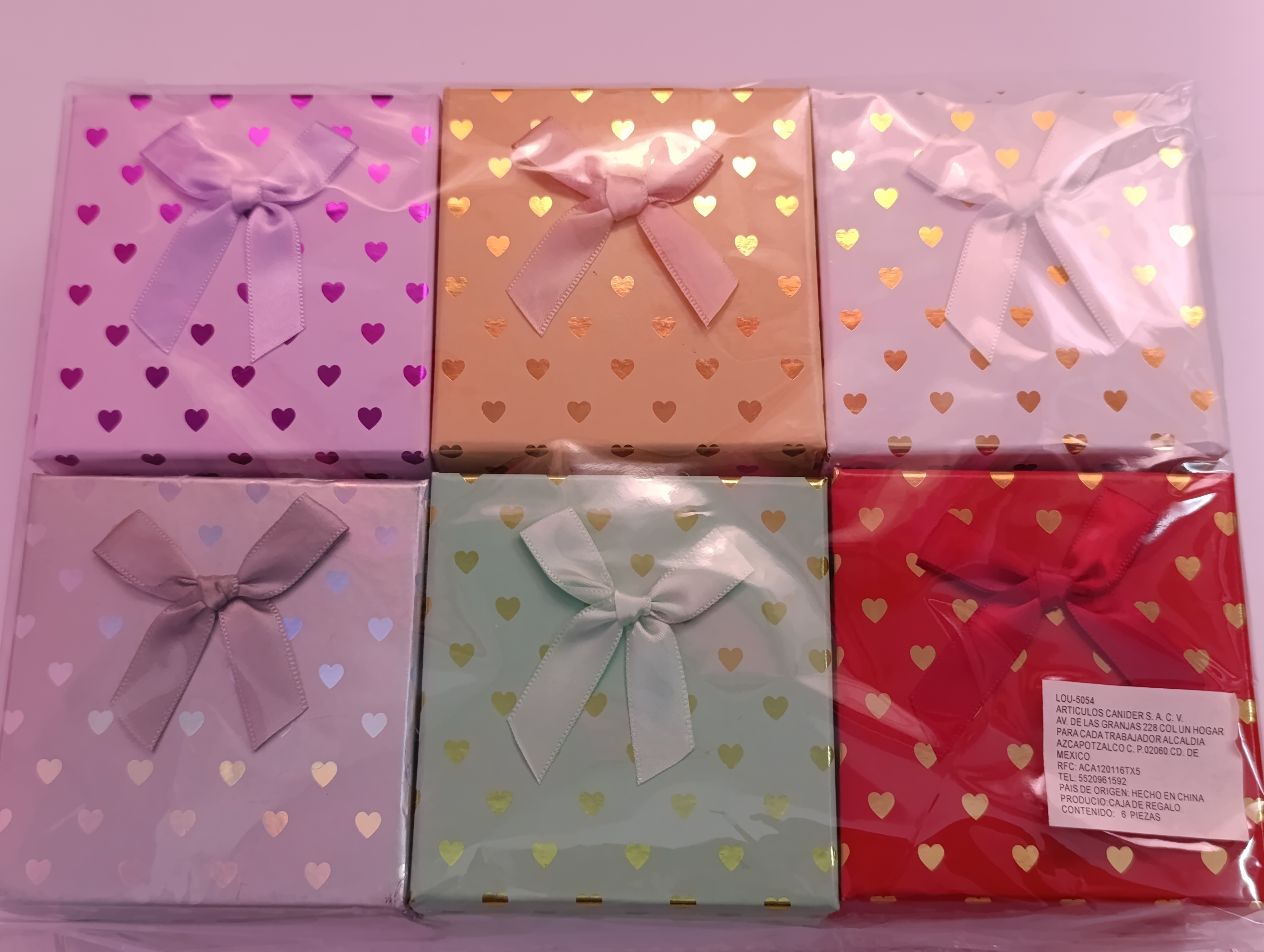 16702 Caja de Reloj corazones