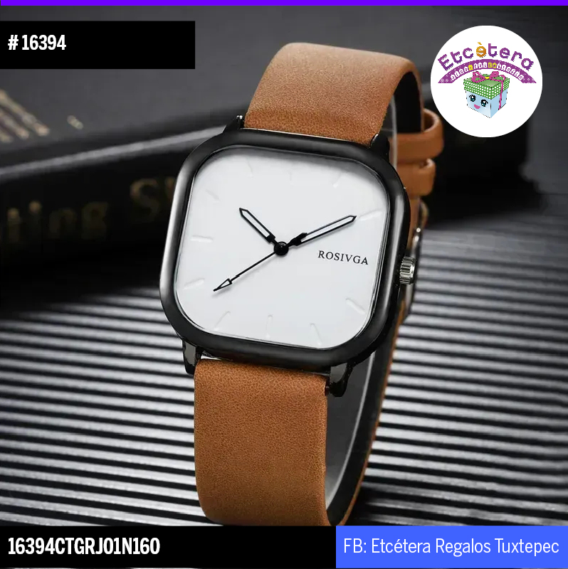 16394 RELOJ CAFE FONDO BLANCO ROSIVGA