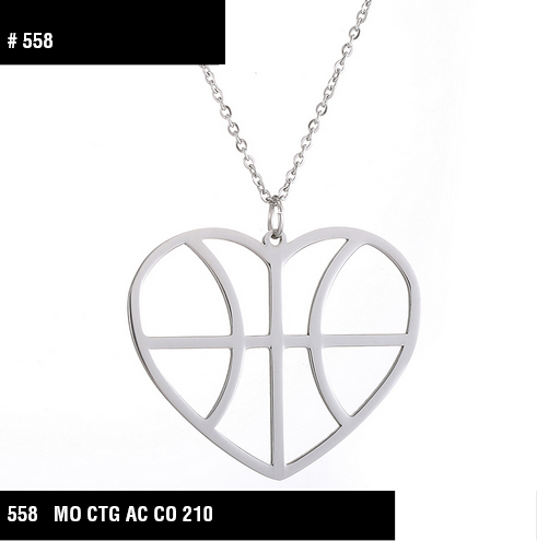 558 corazon basket plateado