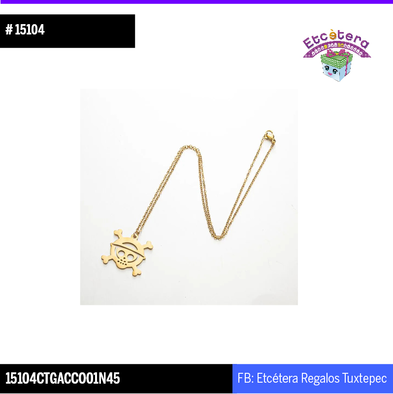 15104 collar luffy dorado