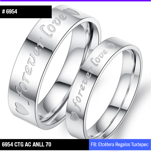 6954 FOREVER LOVE PLATEADO CABALLERO