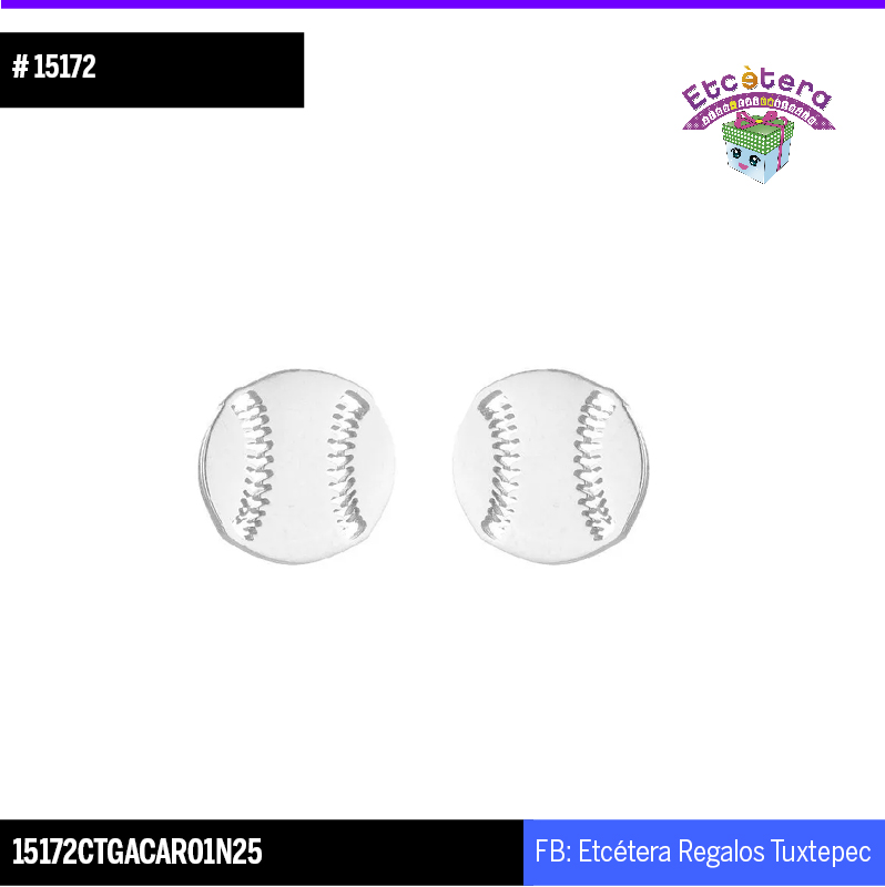 15172 aretes beisbol