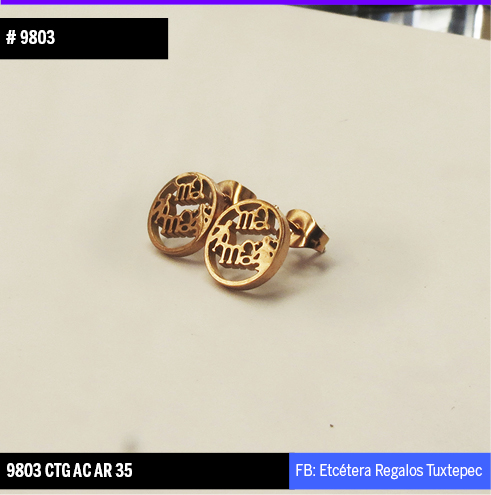 9803 Aretes MAMÁ ROSA