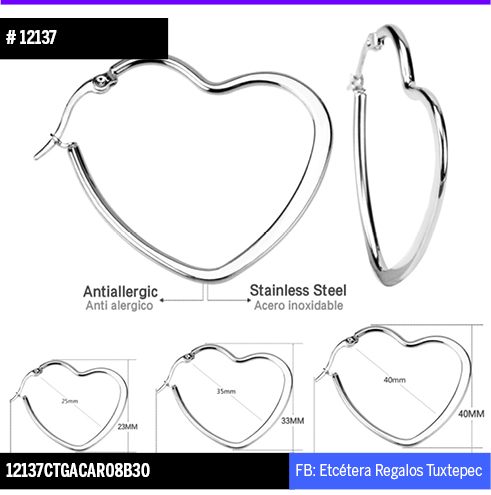 12137 ARRACA CORAZON 4 CM
