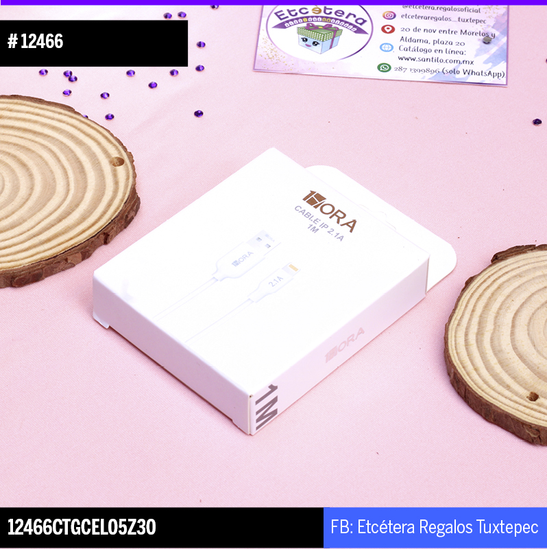 12466 Cable Iphone 1hora