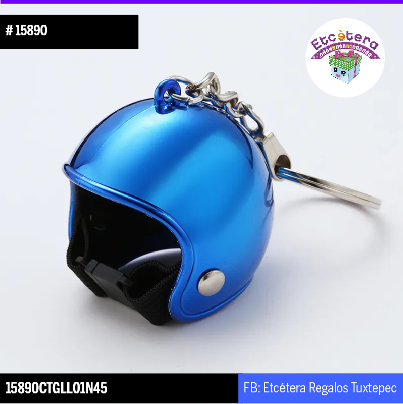 15890 CASCO METALICO AZUL