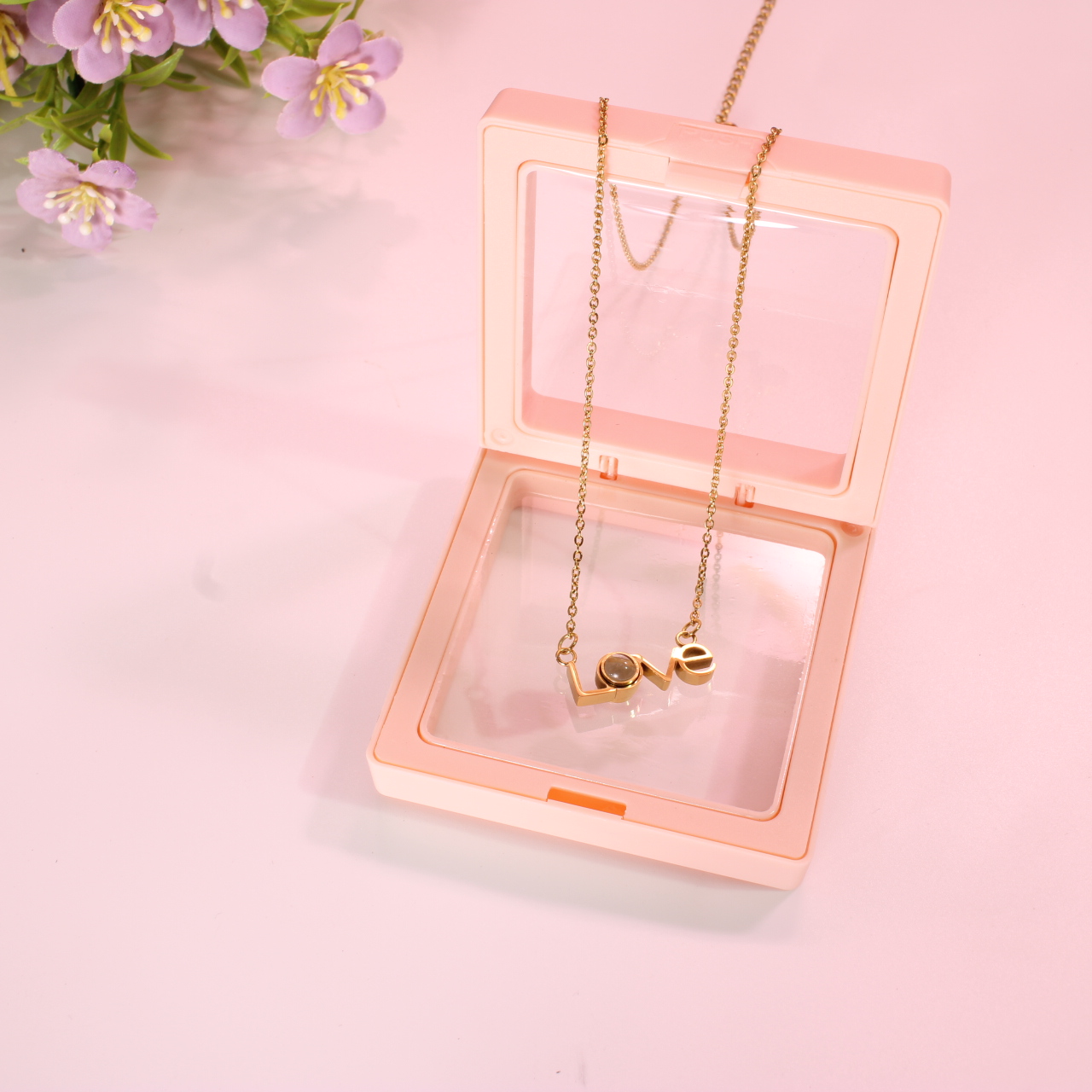 9733 Collar love te amo en mil idiomas