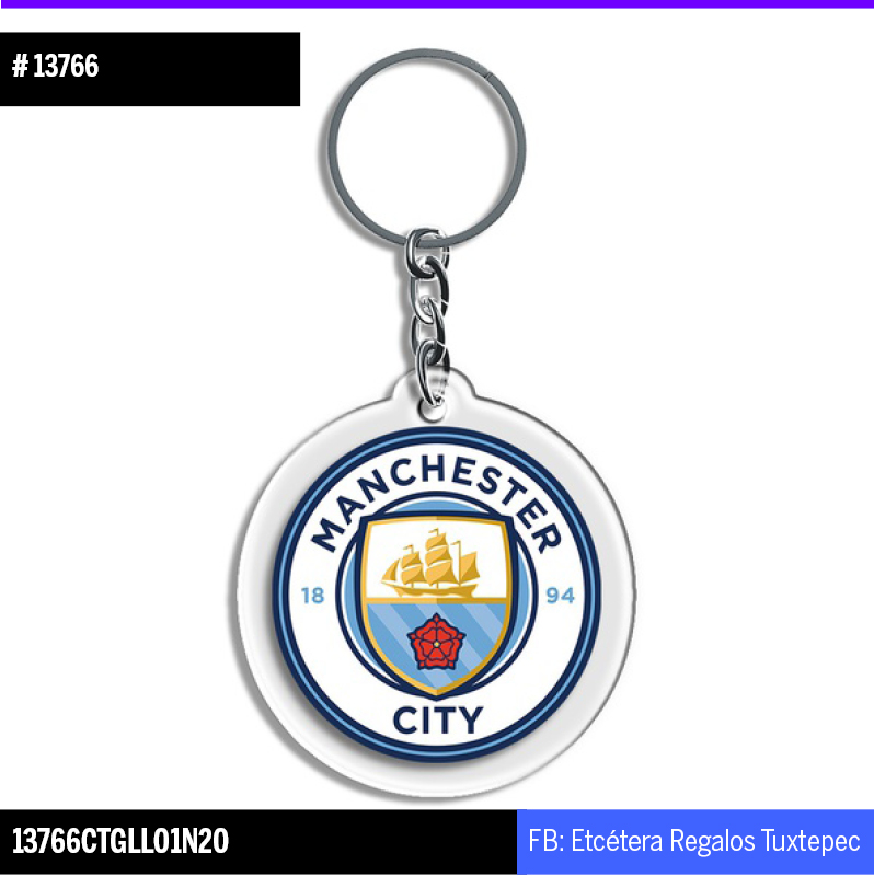 13766 LLAVERO EQUIPO MANCHESTER CITY
