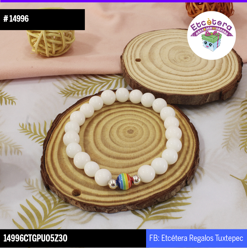 14996 PULSERA BLANCA DIVERSIDAD