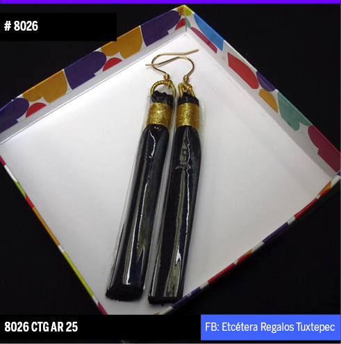 8026 borla dorado NEGRO