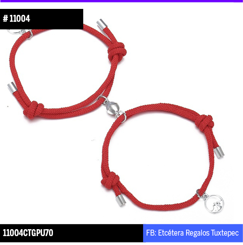 11004 Pulsera magn?tica ROJO