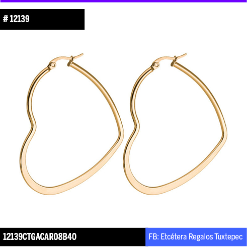 12139 ARRACADA CORAZON 5 CM