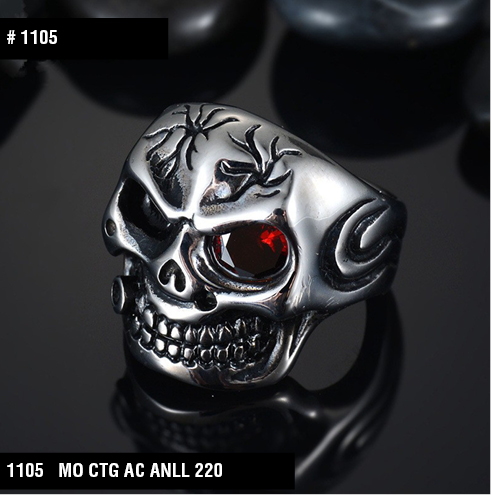 1105 anillo calavera
