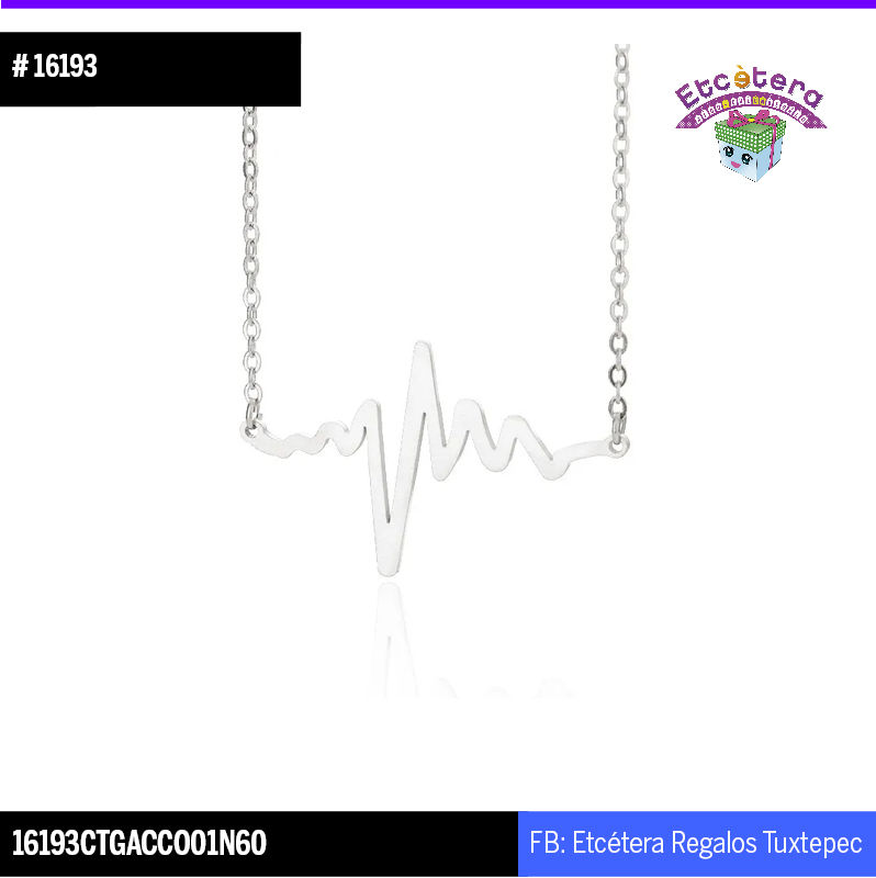 16193 COLLAR CARDIO PLATEADO