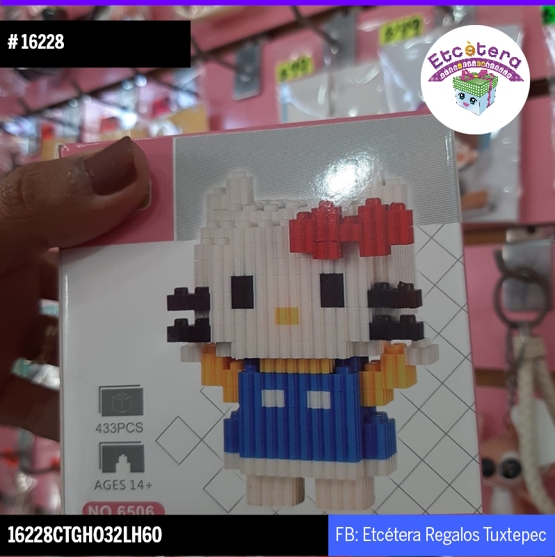 16228 KITTY BLOQUES DE CONSTRUCCIÓN
