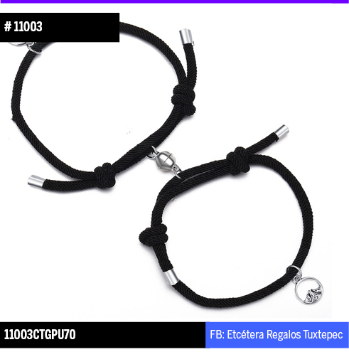 11003 Pulsera magnética NEGRO