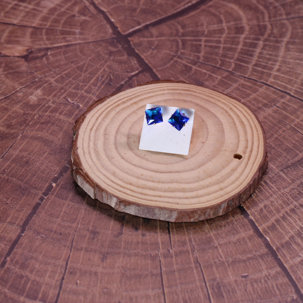 6400 ARETES AZUL PERNO