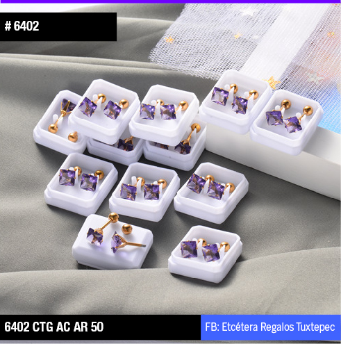6402 ARETES VIOLETA PERNO