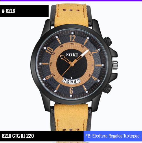 8218 RELOJ SOKI CAFÉ