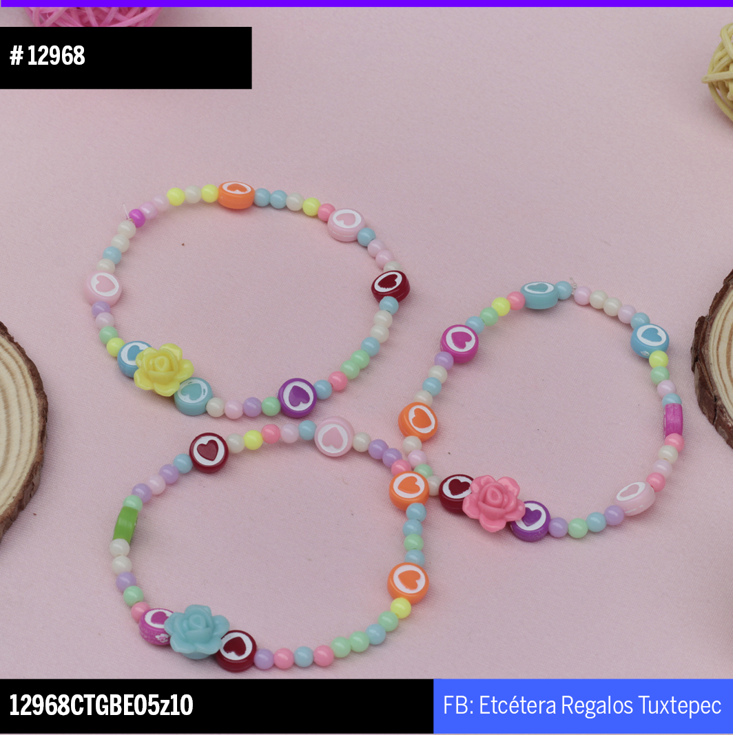 16590 Pulsera piedritas varios