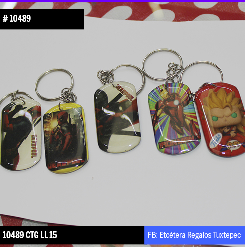 10489 LLAVERO VARIOS SUPER HEROES
