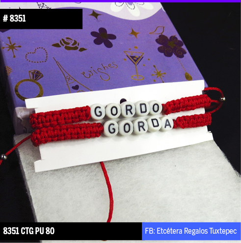 8351 GORDO GORDA ROJO