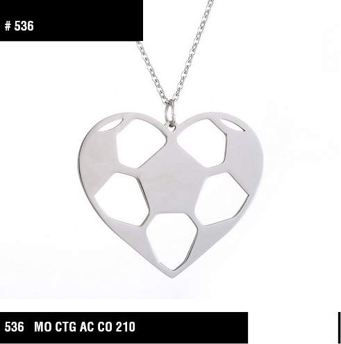 536 CORAZON FUT PLATEADO