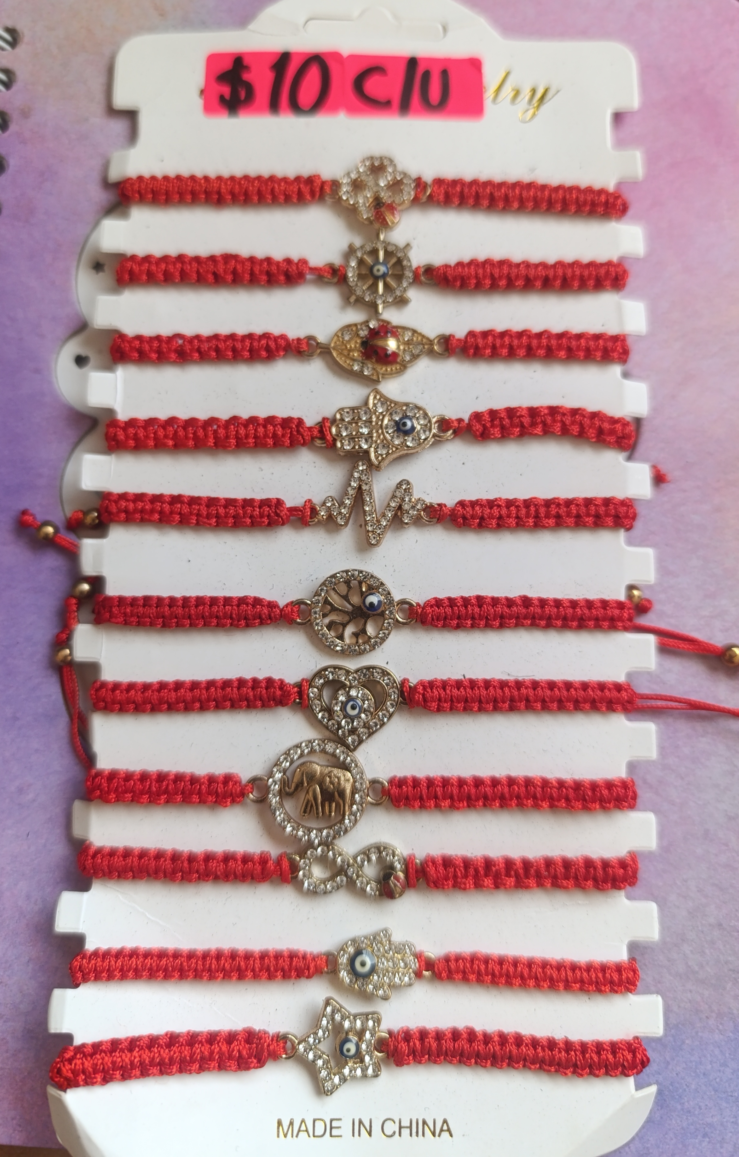 6851 PULSERA MACRAME VARIOS