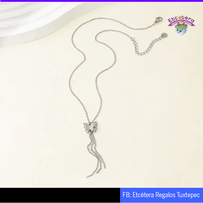 16771 Collar mariposa glitter