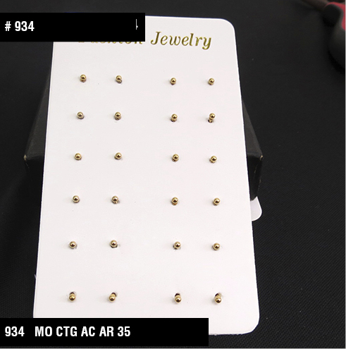 934 bolitas aretes