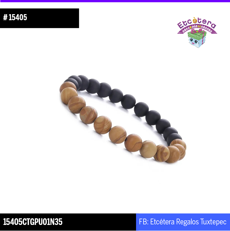 15405 PULSERA TIPO MADERA