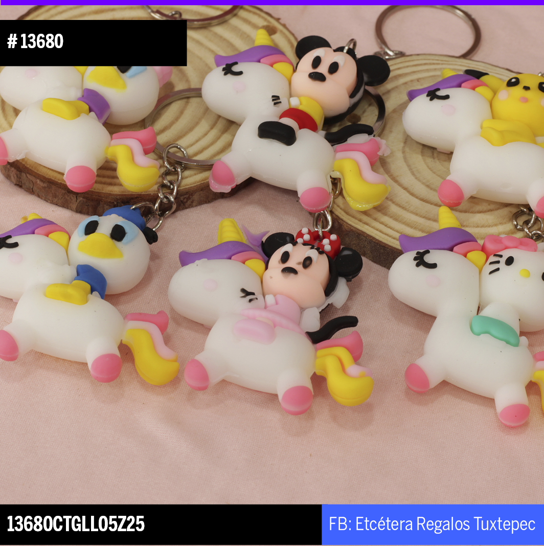 13680 LLAVERO UNICORNIO MONTABLE PERSONAJES